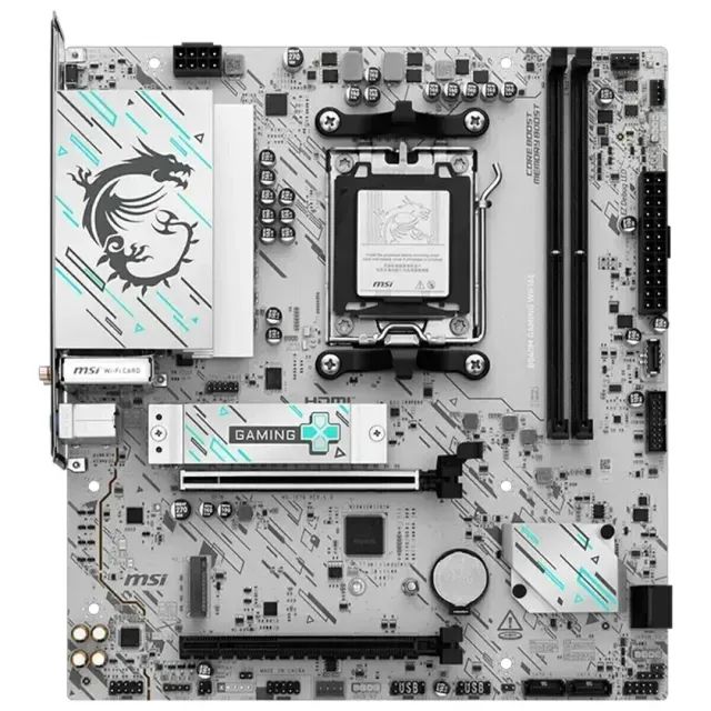 PLACA MÃE MSI AMD B840M DDR5 WHITE