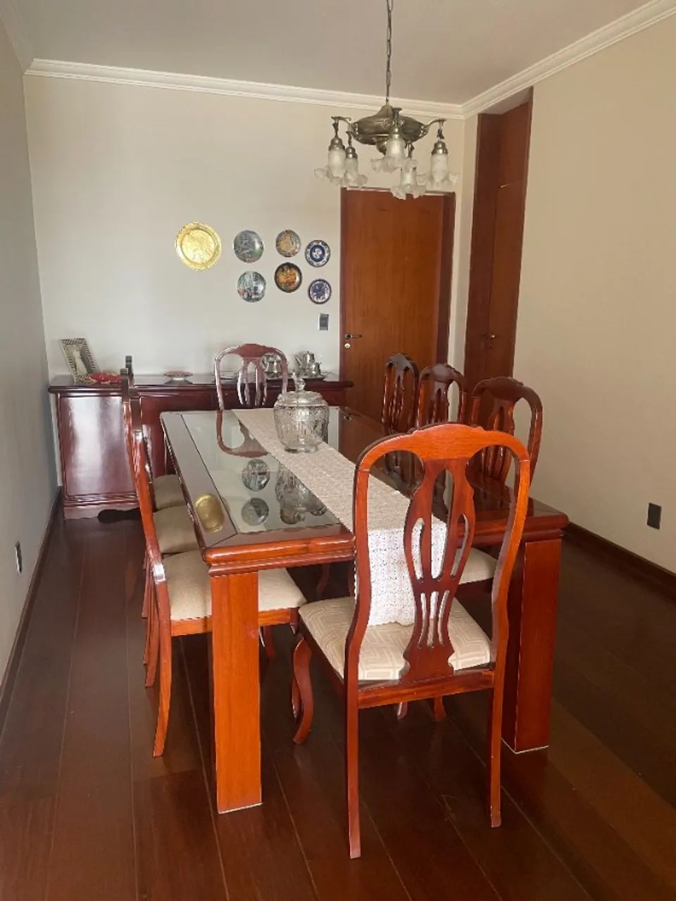 Mesa de Jantar 8 Lugares com Tampo de Vidro - Foto 3