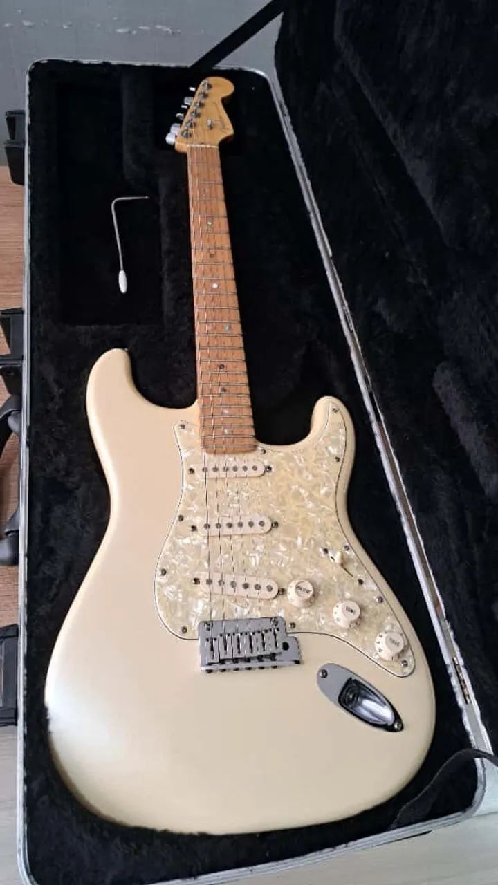 Fender American Deluxe Olympic White 2007 - case original