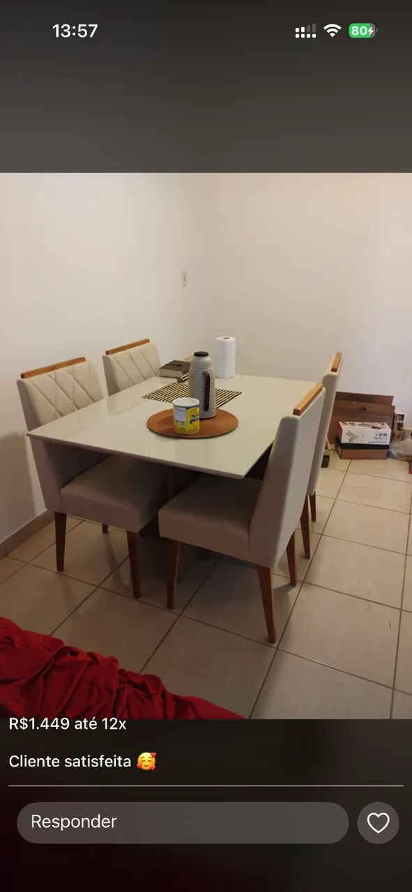 Mesa de jantar 1.20x90 