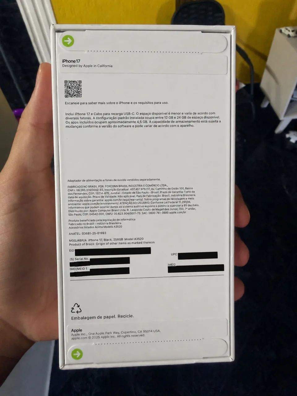 ? iPhone 17 Preto 256GB LACRADO ? - Foto 2