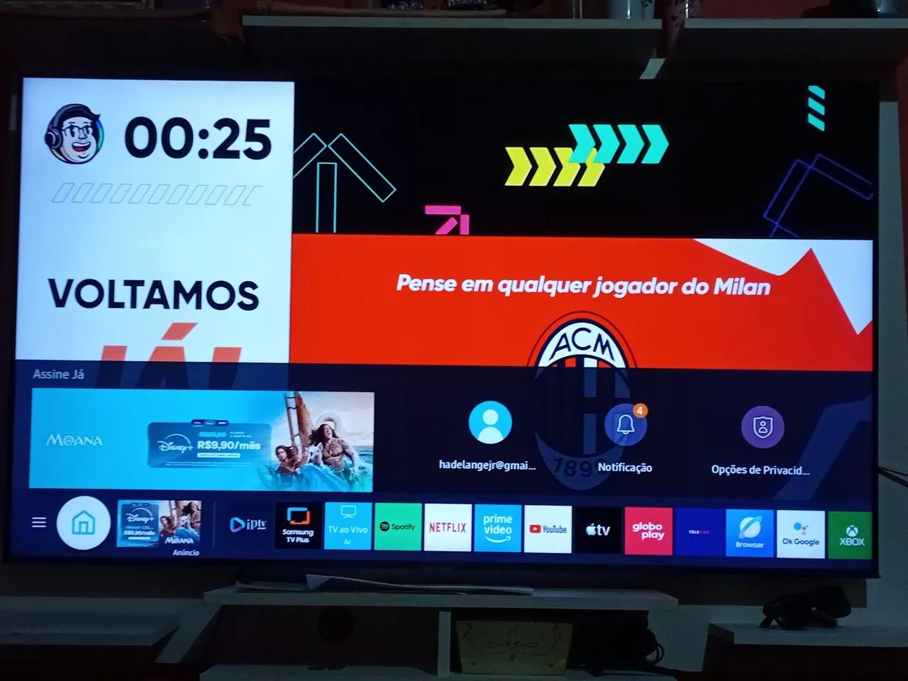 Smart tv Samsung 55 polegadas - Foto 3