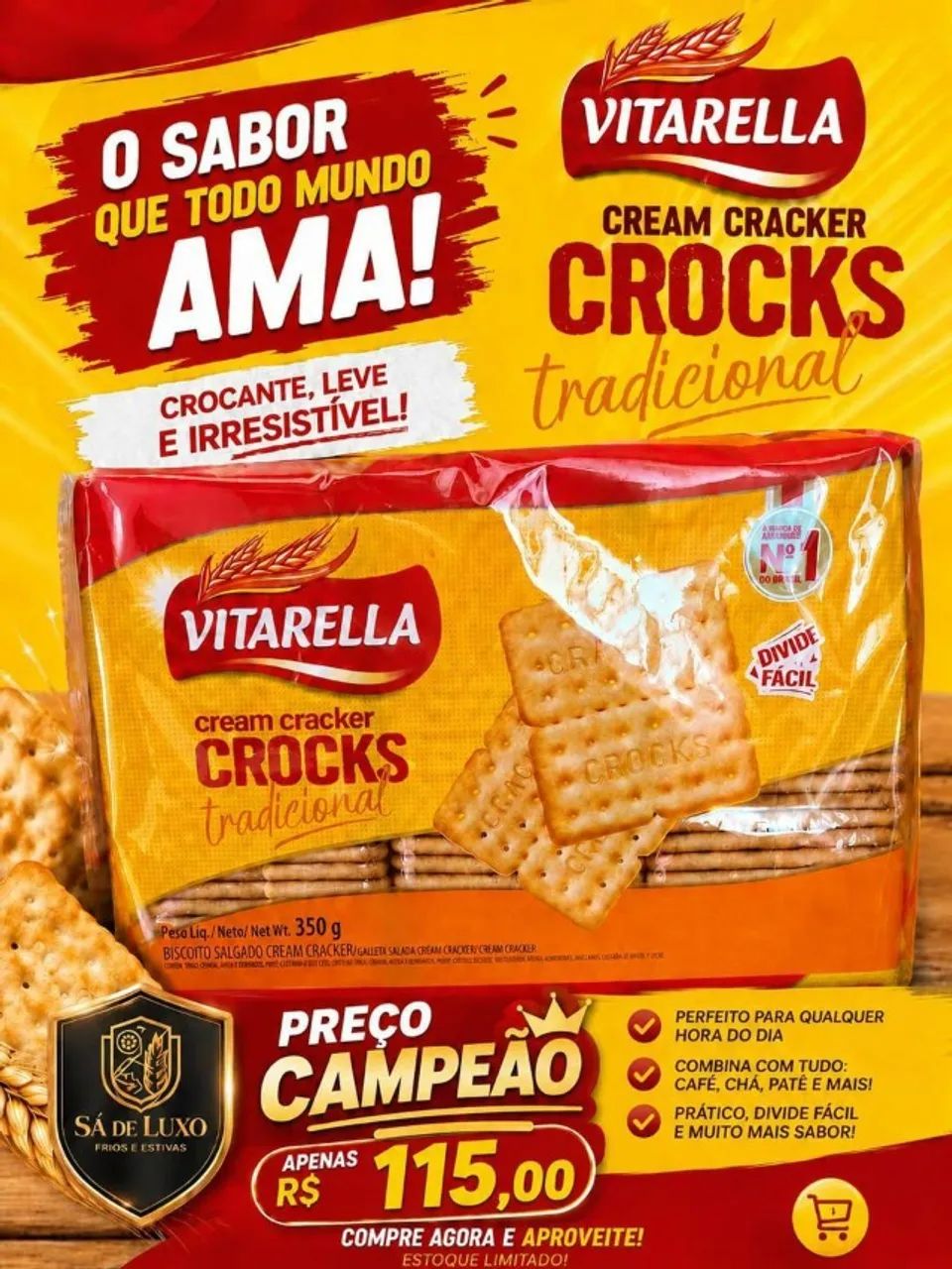 Cream Cracker Vitarella - Foto 4