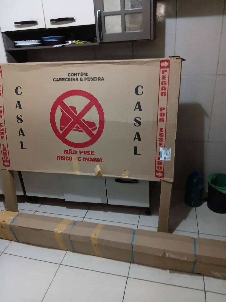 Cama de casal nova na caixa - Foto 3