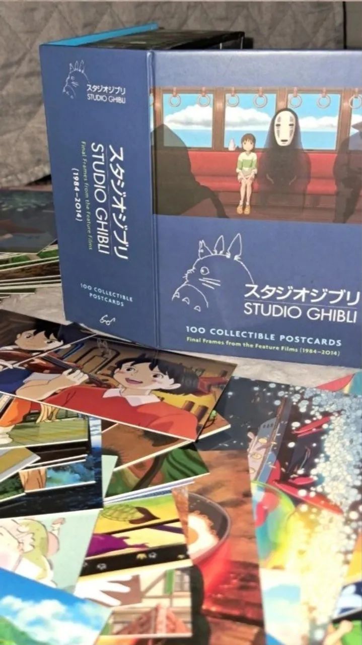 ENVIO NACIONAL Studio Ghibli 100 COLLECTIBLE POSTCARDS  - Foto 5
