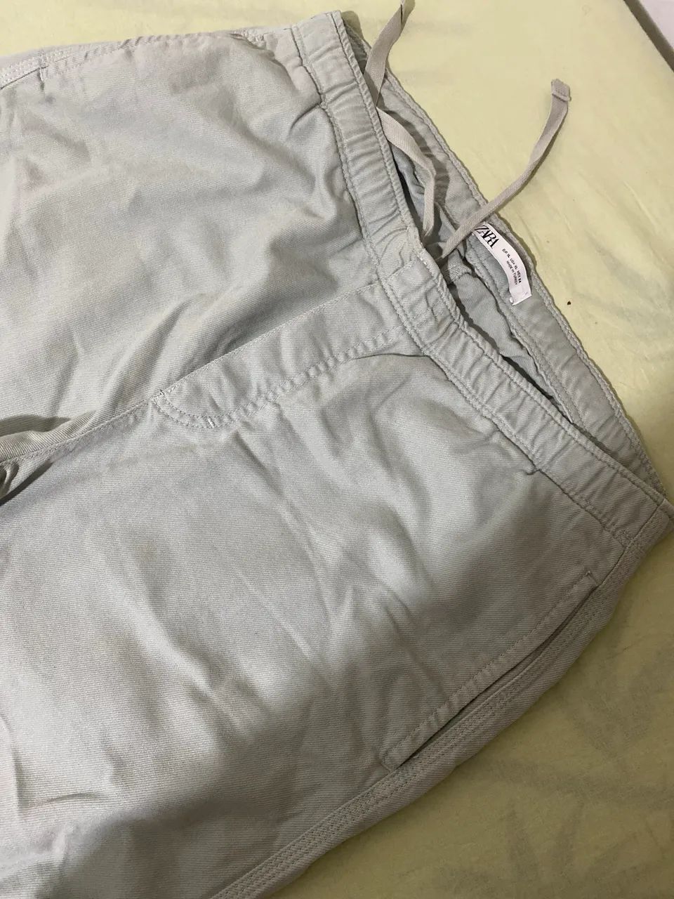 Calça baggy verde claro Zara 34 - Foto 2