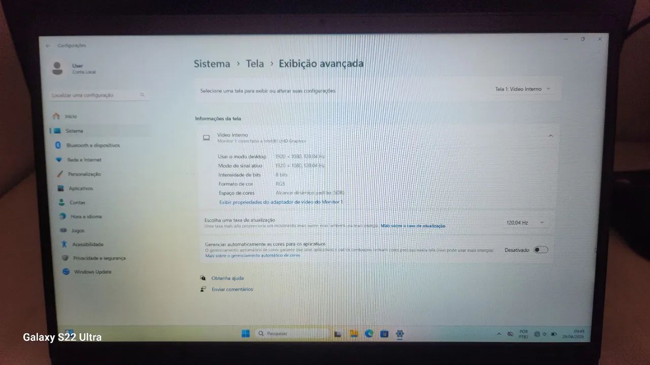 Notebook Dell i5 12° 8gb ram 512gb ssd m2 - Foto 5