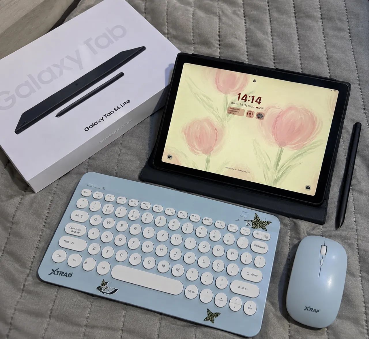 Samsung Galaxy Tab S6 Lite + S Pen + Teclado + Mouse