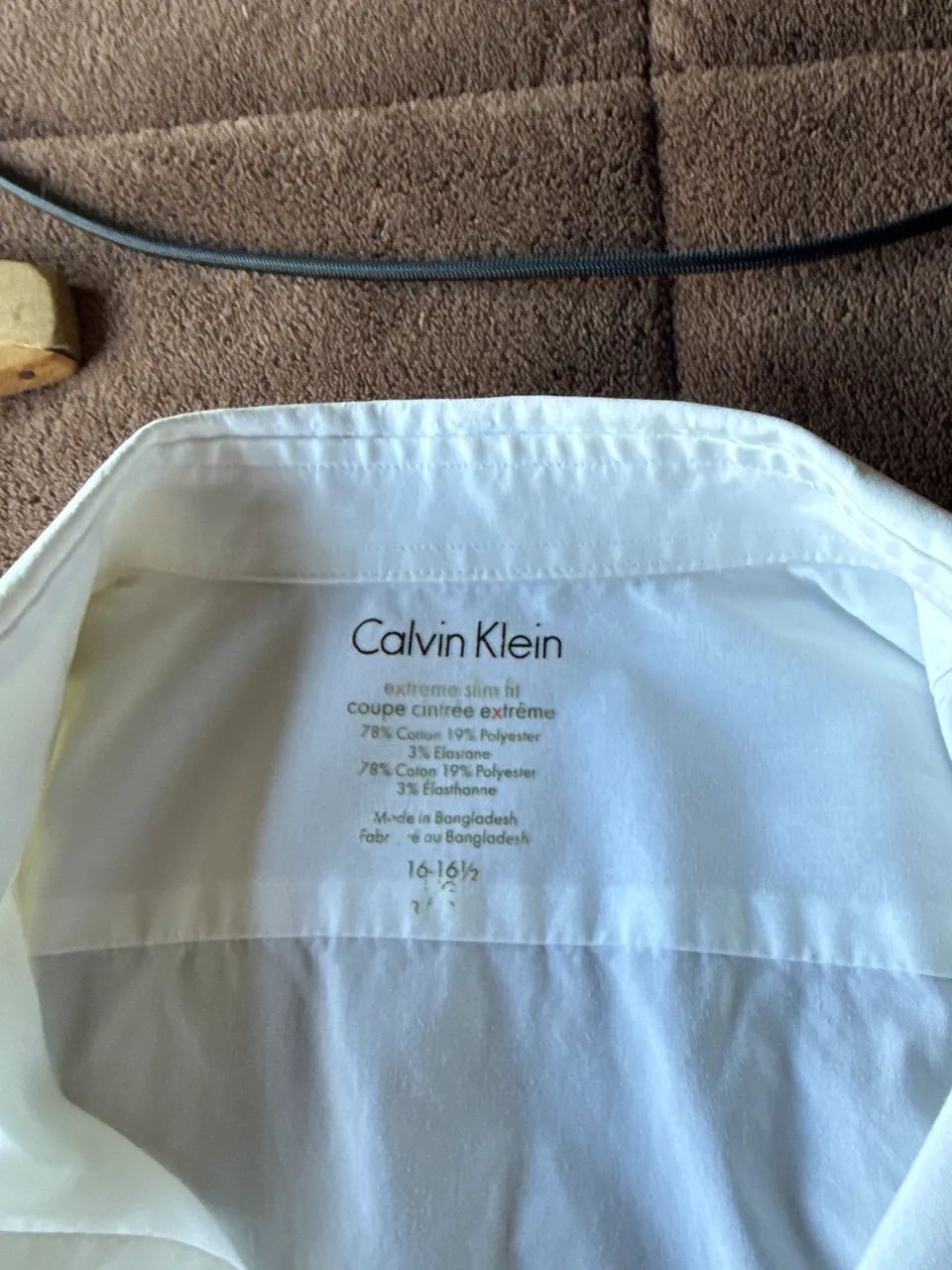 Camisa social terno calvin klein elastano - Foto 3