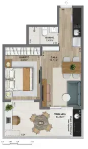 PLANTA 41m²