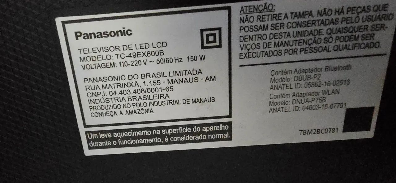 TV 49 polegadas Panasonic para retirar peças  - Foto 4