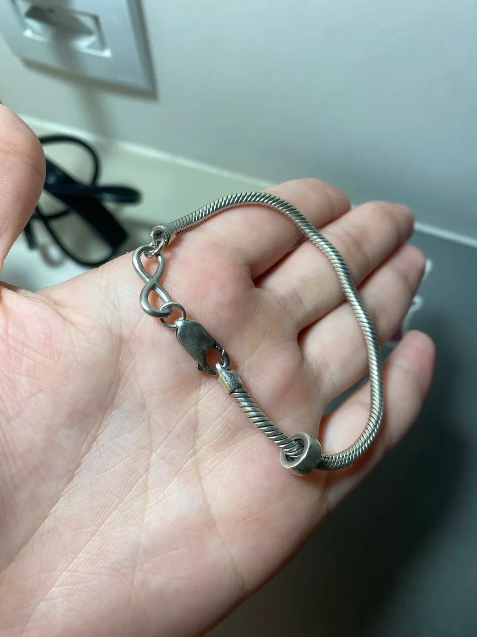 Pulseira Life Infinito Vivara (Prata 925) - Foto 4