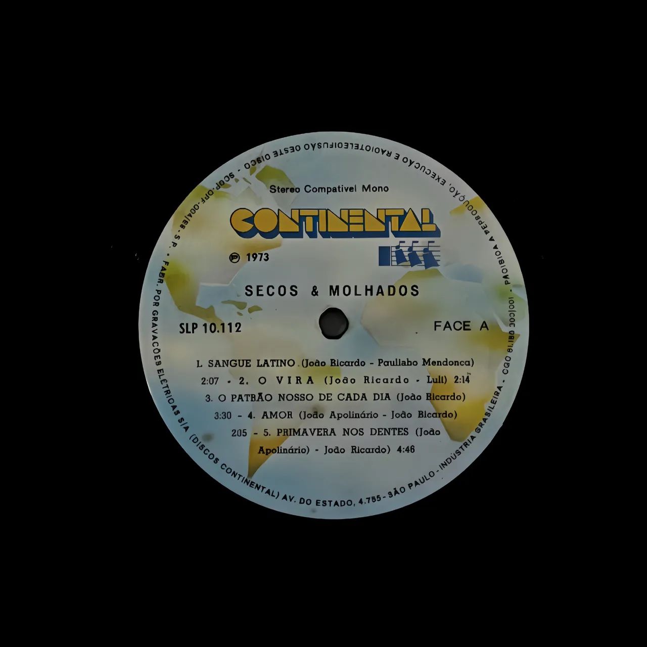 Lp Secos & Molhados 1973 Vinil Original Continental Slp 10.1 - Foto 2
