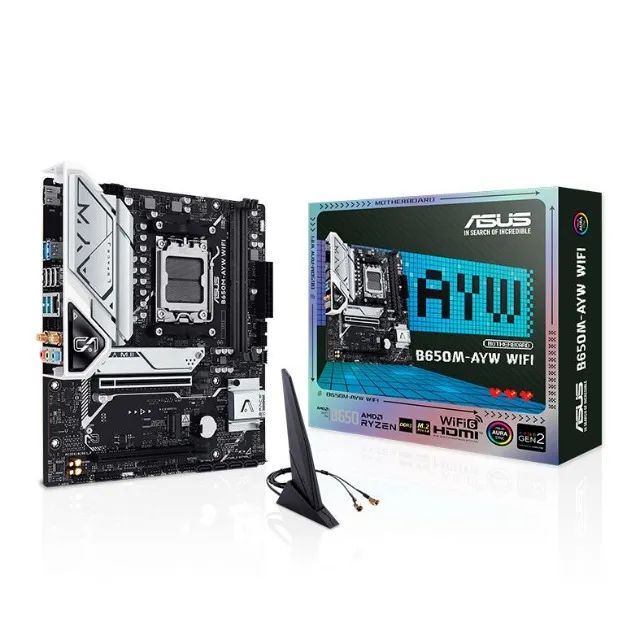 Placa Mãe ASUS B650M-AYW Wi-Fi, AM5, M-Atx - (NOVA)