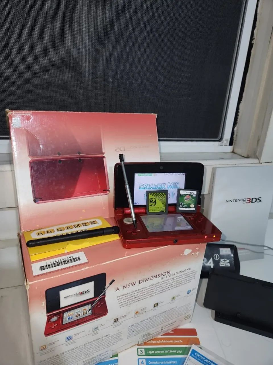 Nintendo 3DS Completo e Original - Canetas, Suporte, Caixa, AR Cards e Manuais. - Foto 3