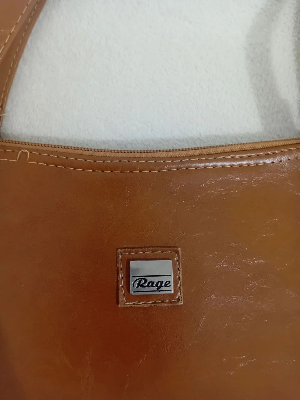 Bolsa Vintage Retrô em Couro Marrom - Peça Antiga e Cheia de Estilo - Foto 5
