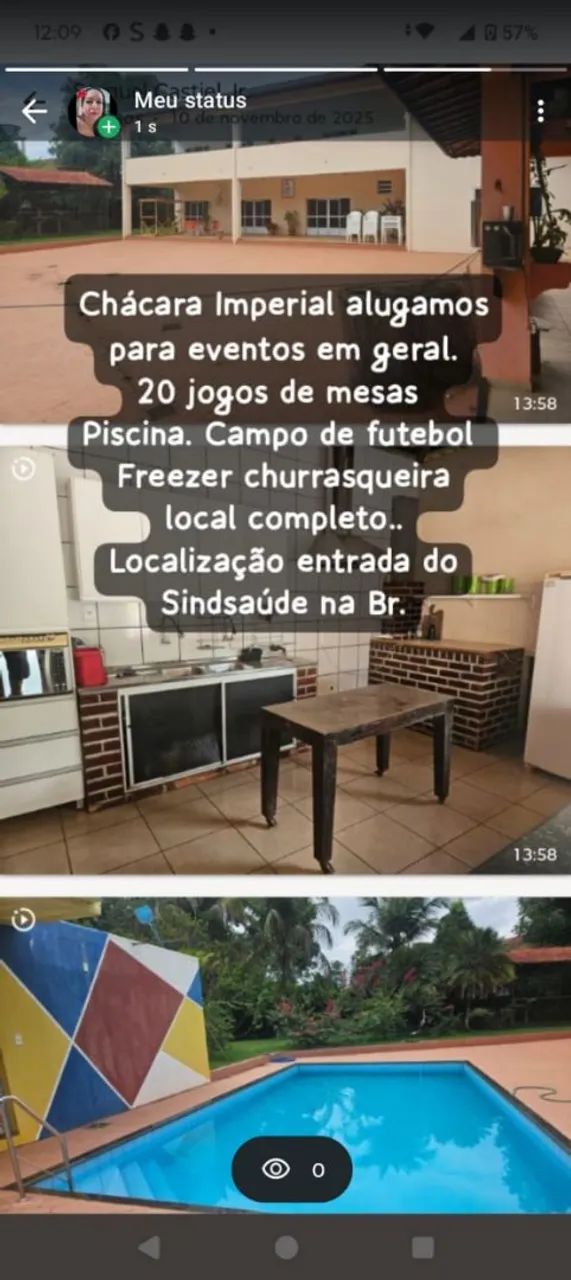 Alugo chácara para eventos 