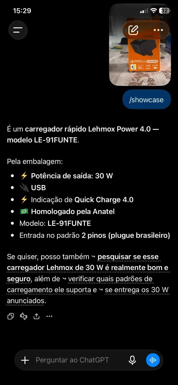 Carregador de carga rápida 30w compatível com Android e iPhone  - Foto 4