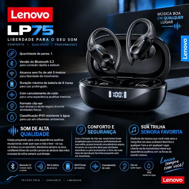 Fone Lenovo LP75