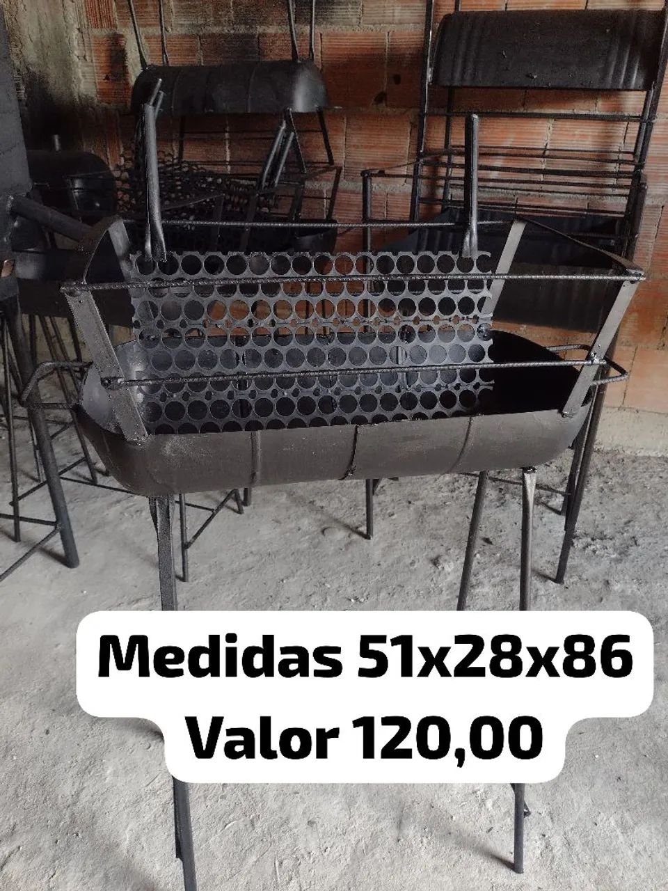 Churrasqueira e grelha  - Foto 2