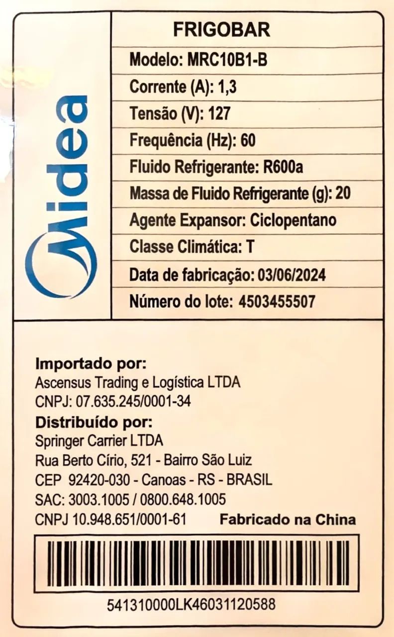 Vendo frigobar Midea Preto 93litros  - Foto 4