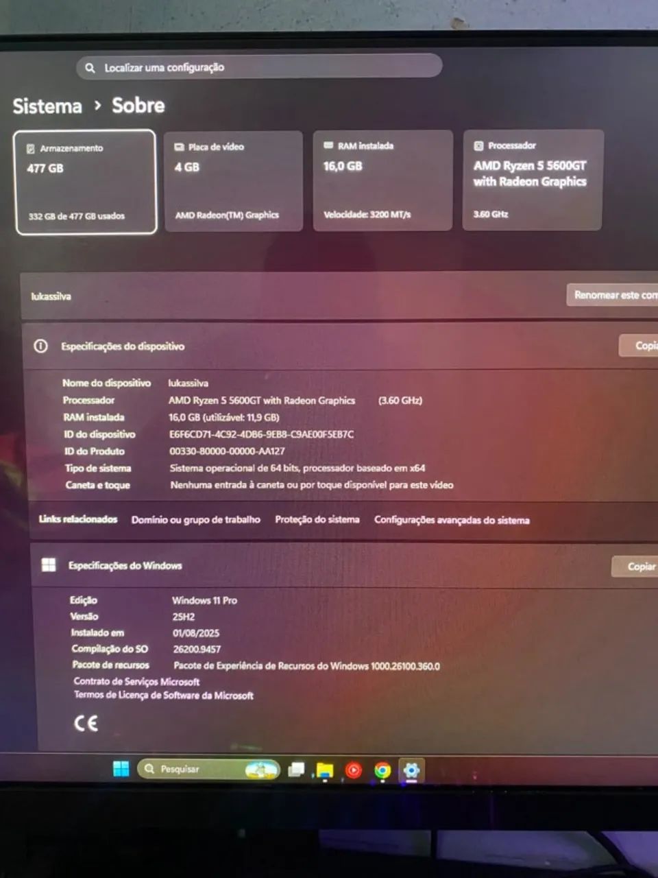 PC Completo Ryzen5600gt - Foto 2