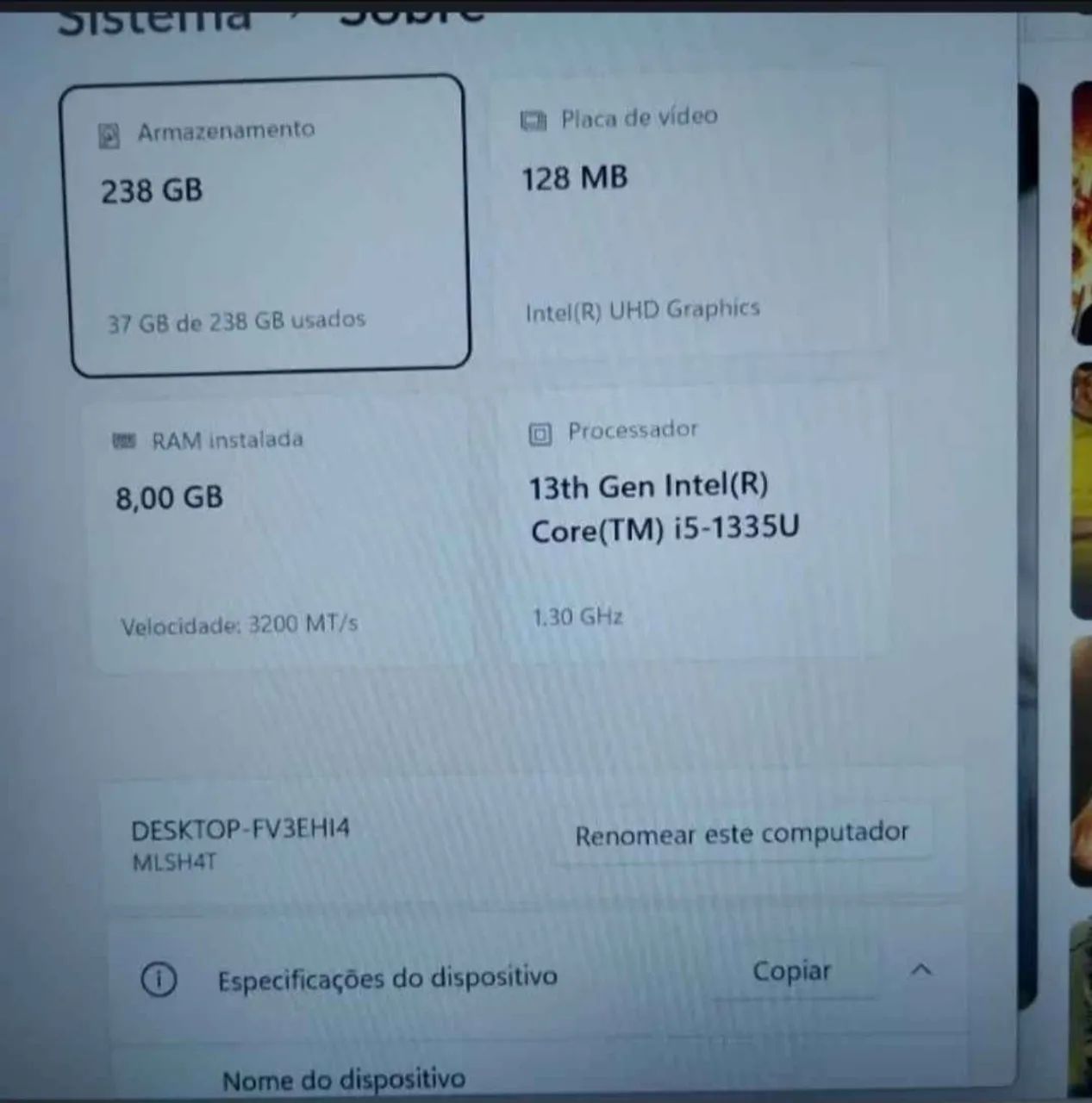 Notebook i5 13°g 16GB 256GB 14" IPS  - Foto 3