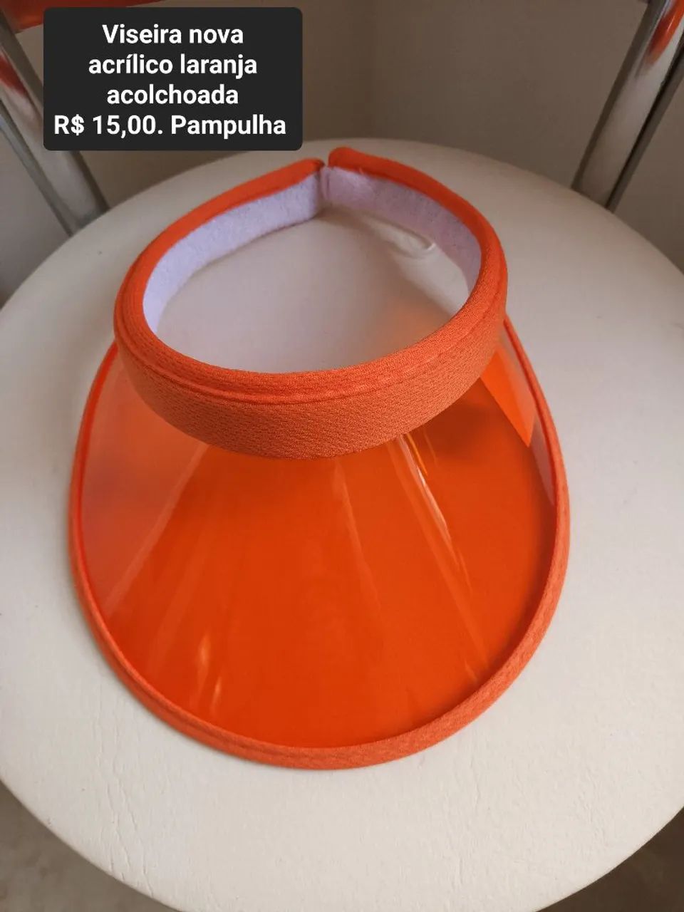 Viseira laranja unissex