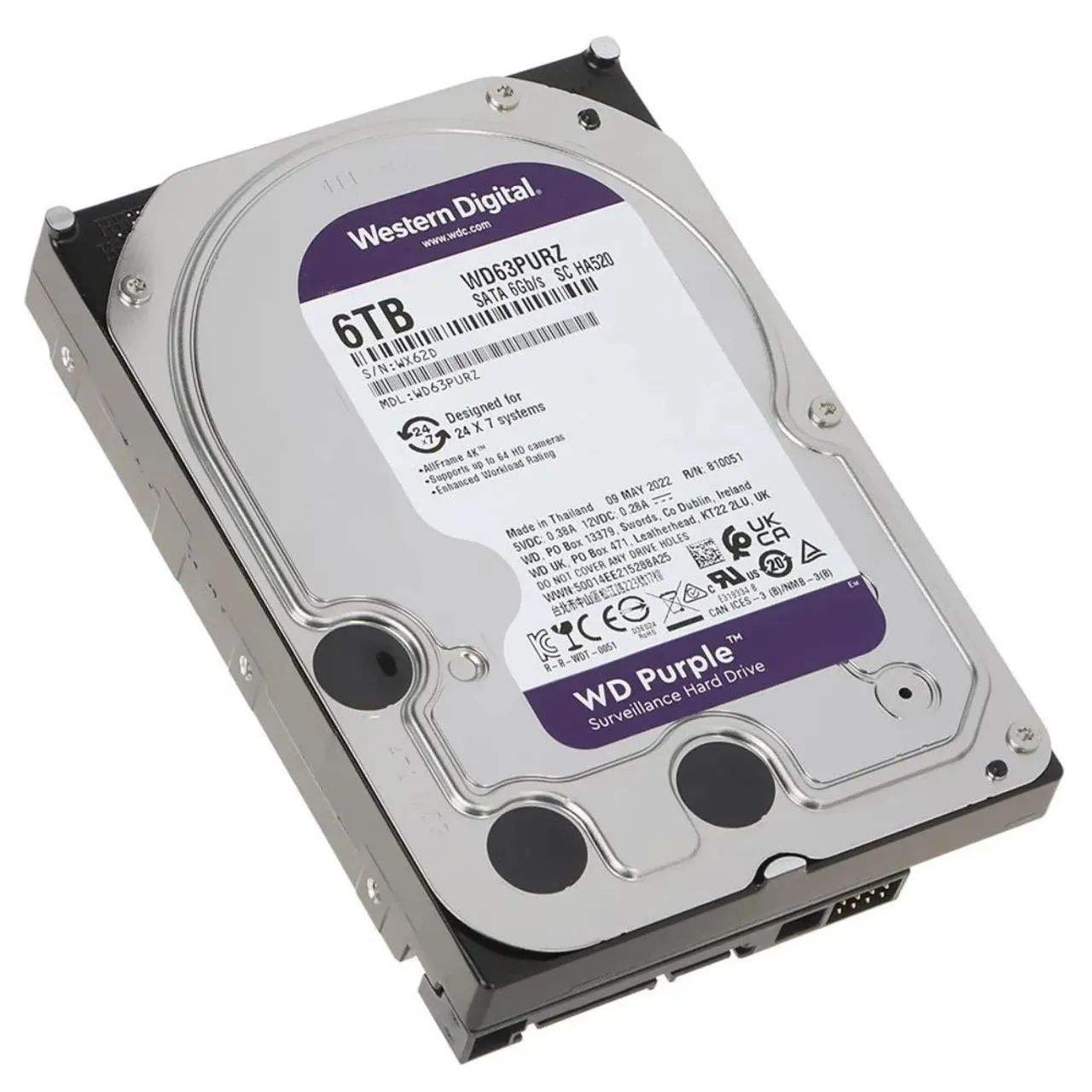 Hd wd puple 6tb