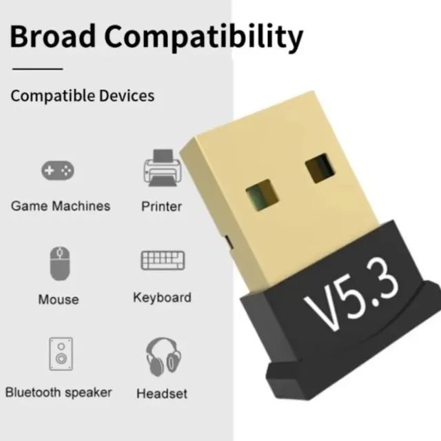 Adaptador USB Bluetooth 5.3 Para Computador Windows 7/8.1/10/11 - Foto 5