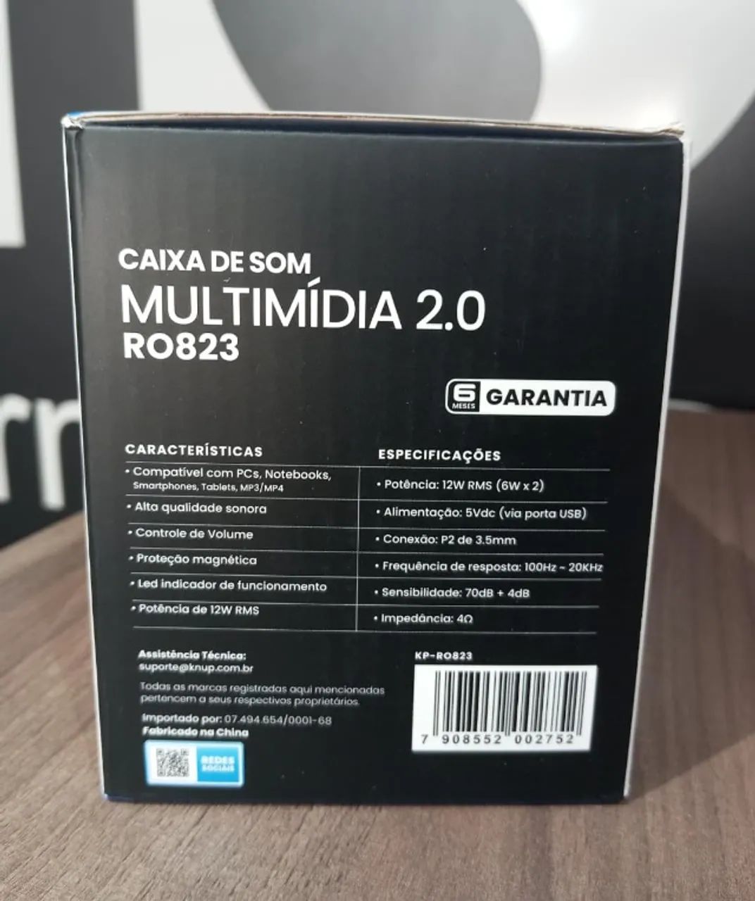 Caixa De Som Knup RO823 12W - Foto 3