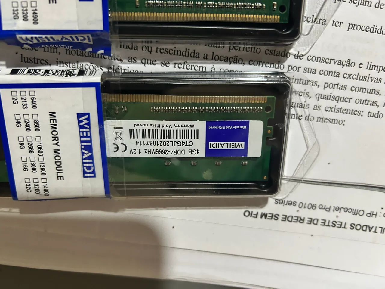 Memória DDR4 2 pentes de 4GB - Foto 2