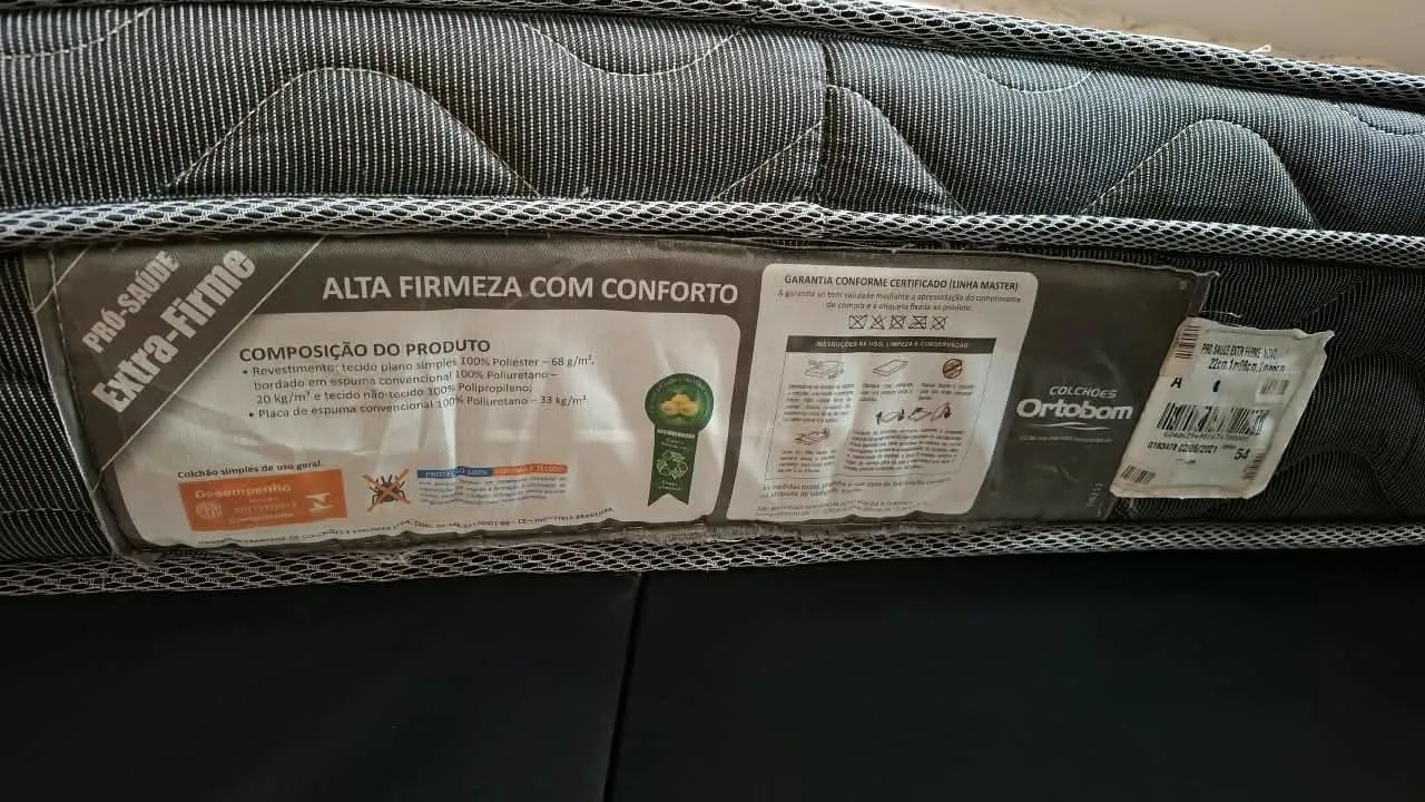 Cama King Size 2x2 Ortobom em estado de nova - Foto 3