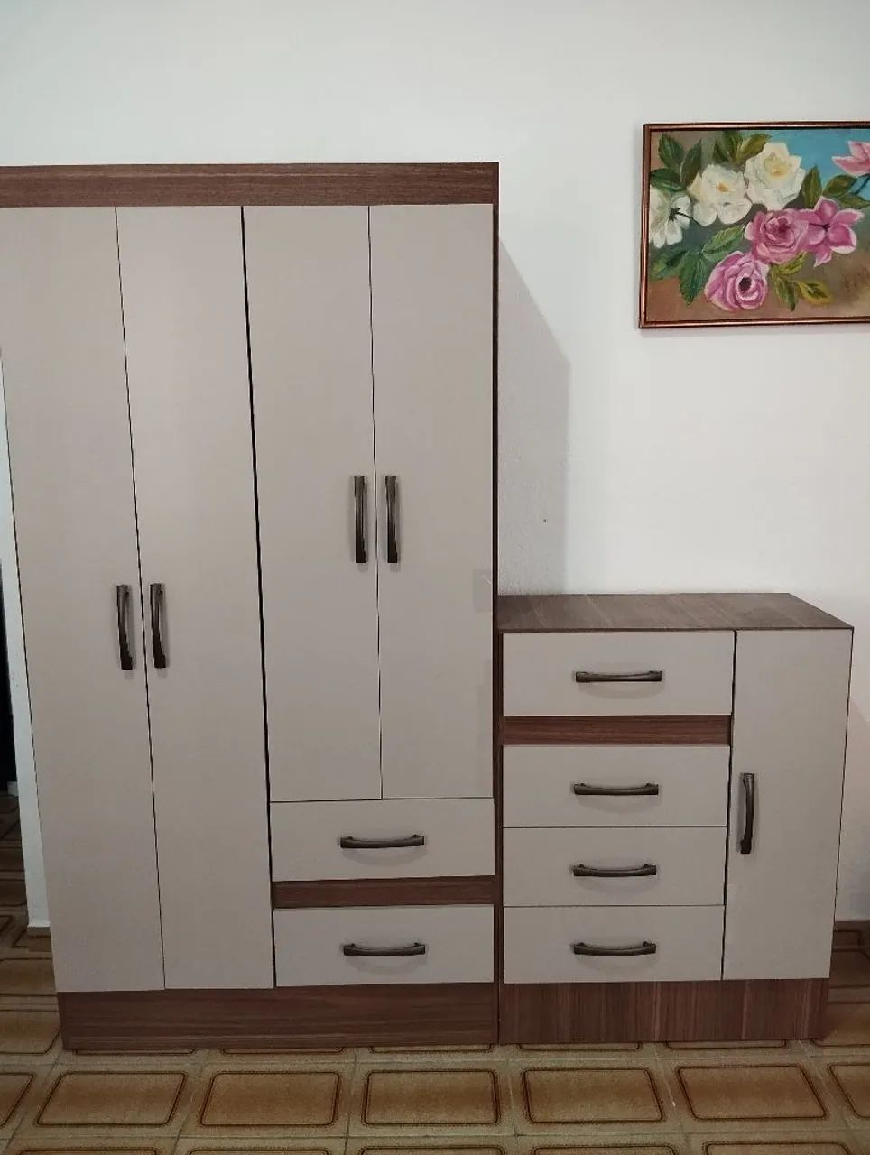 Guarda roupas e Cômoda Conjunto Novo 