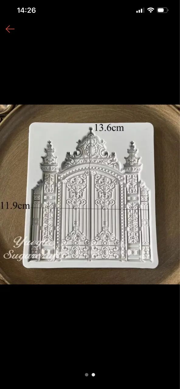 Molde silicone porta castelo 