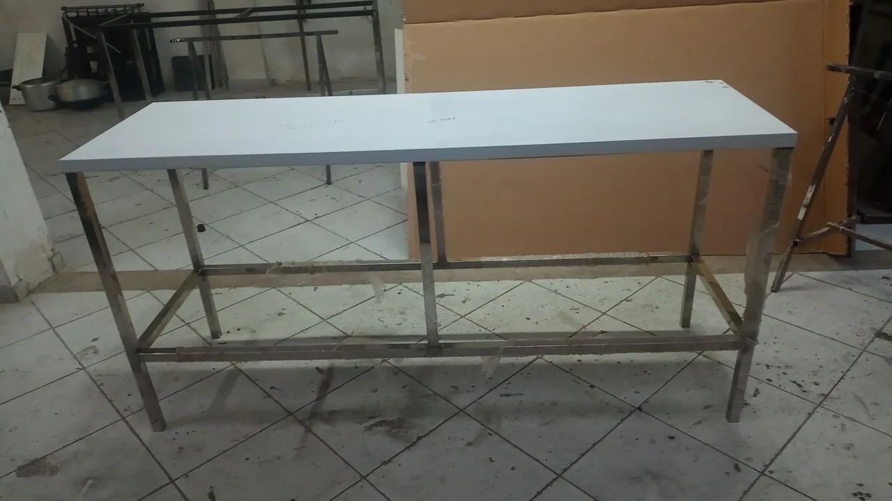Mesa aço inox industrial  - Foto 5