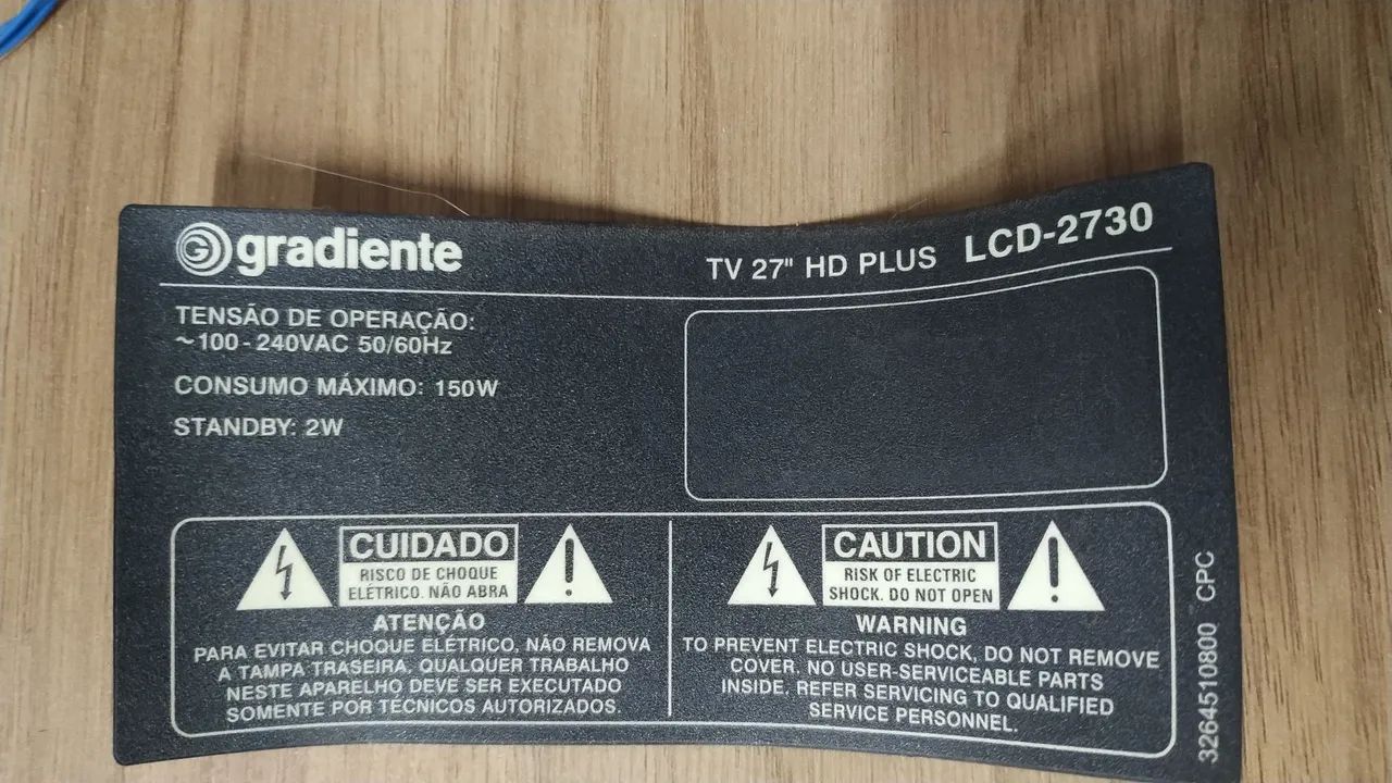 Gradiente TV 27 LCD2730 HD Plus (lot)65734679058561125