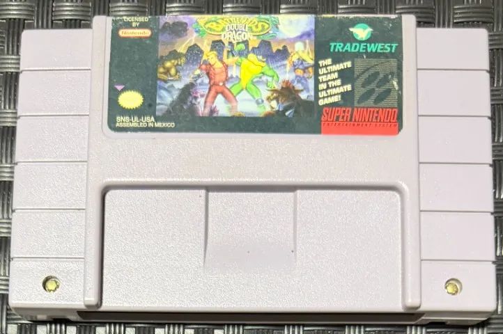 BATTLETOADS & DOUBLE DRAGON SNES ORIGINAL * PCB ORIGINAL NINTENDO * LABEL ORIGINAL * TRADW