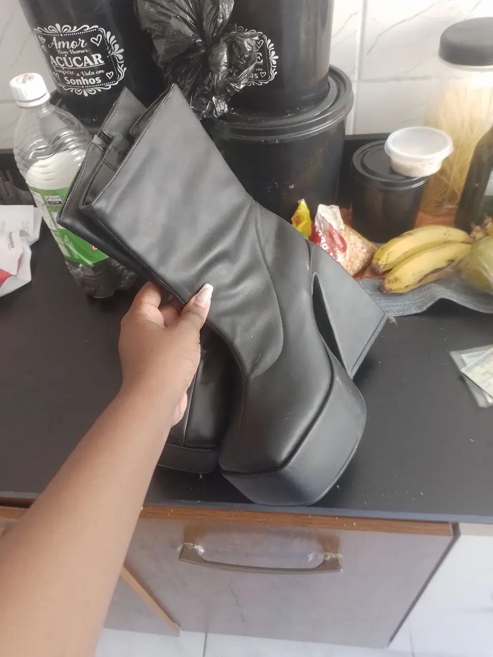 Bota preta 34