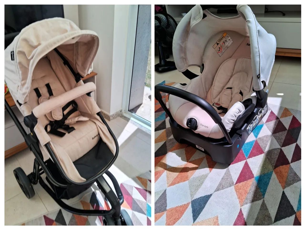 Carrinho, bb conforto e base - Foto 4