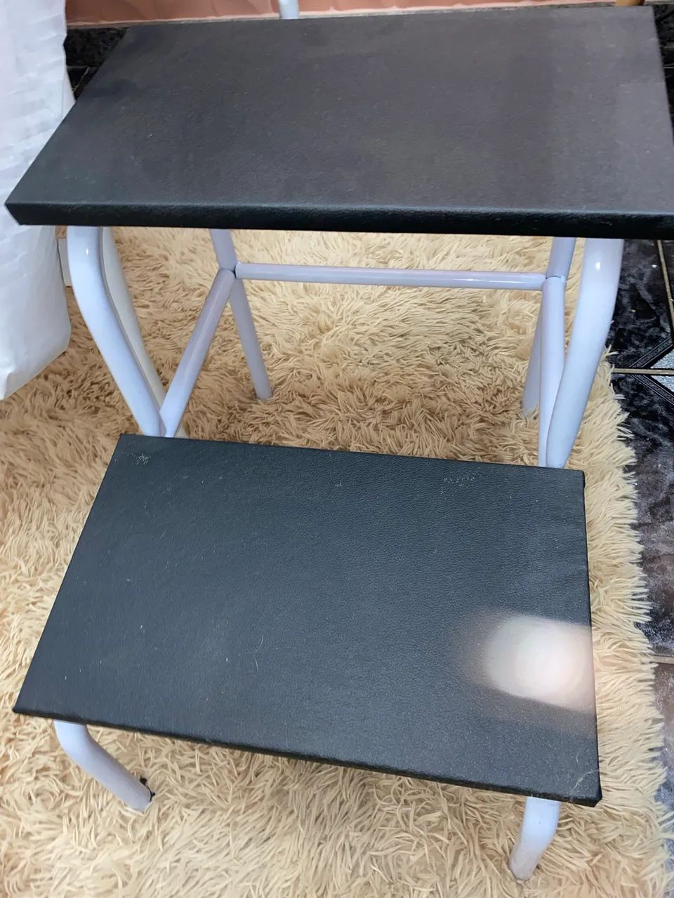 Maca 3 posições + escada de 2 degraus - praticamente nova! - Foto 2