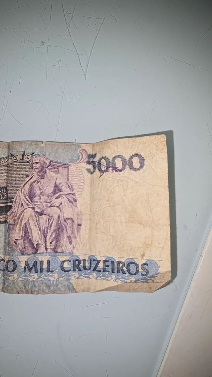 Cédula antiga 5 Mil Cruzeiros - Foto 4
