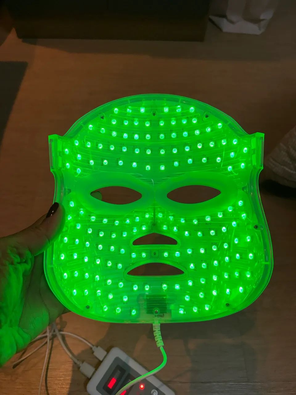  Máscara Facial LED Aphrona Moonlight - Perfeito Estado, com Caixa e Acessórios
