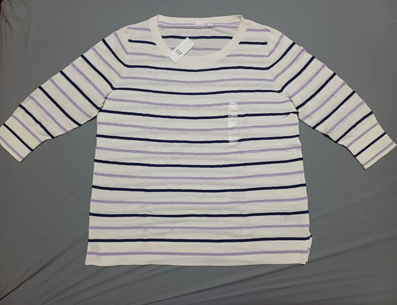 Blusa GAP manga 3/4 tamanho G
