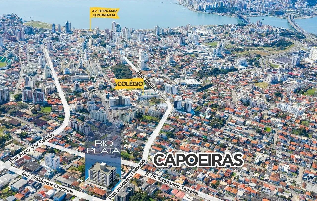 APARTAMENTO COM 3 QUARTOS SENDO 1 SUÍTE, 2 VAGAS DE GARAGEM EM CAPOEIRAS, FLORIANÓPOLIS/SC - Foto 2