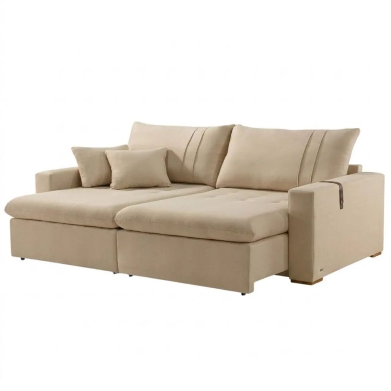 Sofá Cama Retrátil Moscou 2,30 m Linho / frete gratis - Foto 2
