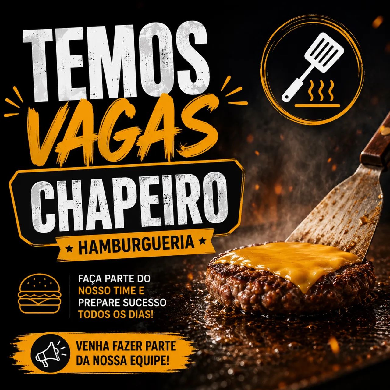 Vagas Chapeiro Auxiliar Cozinha Hamburgueria 