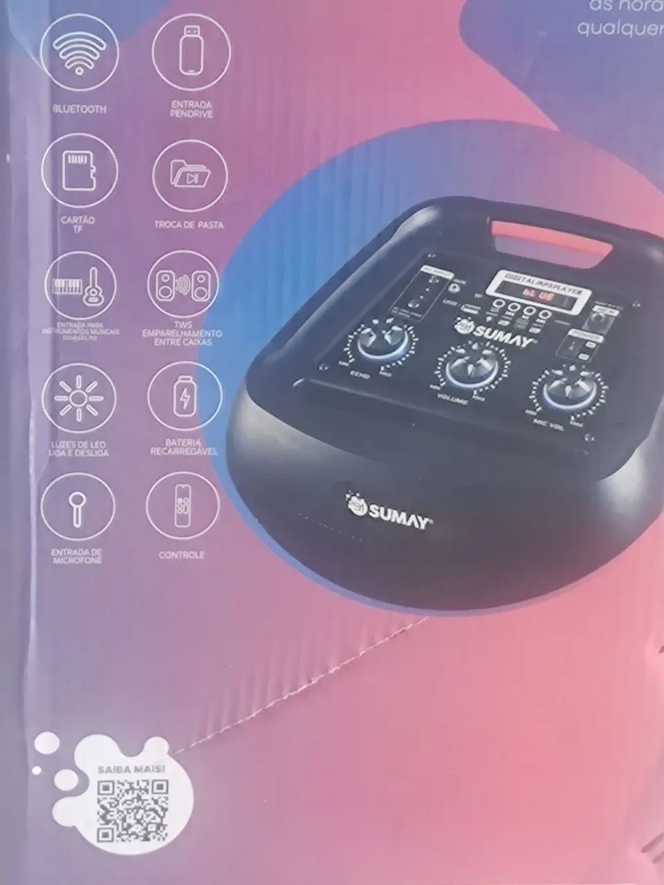 Torre de som amplificada sumay 500w - Foto 5