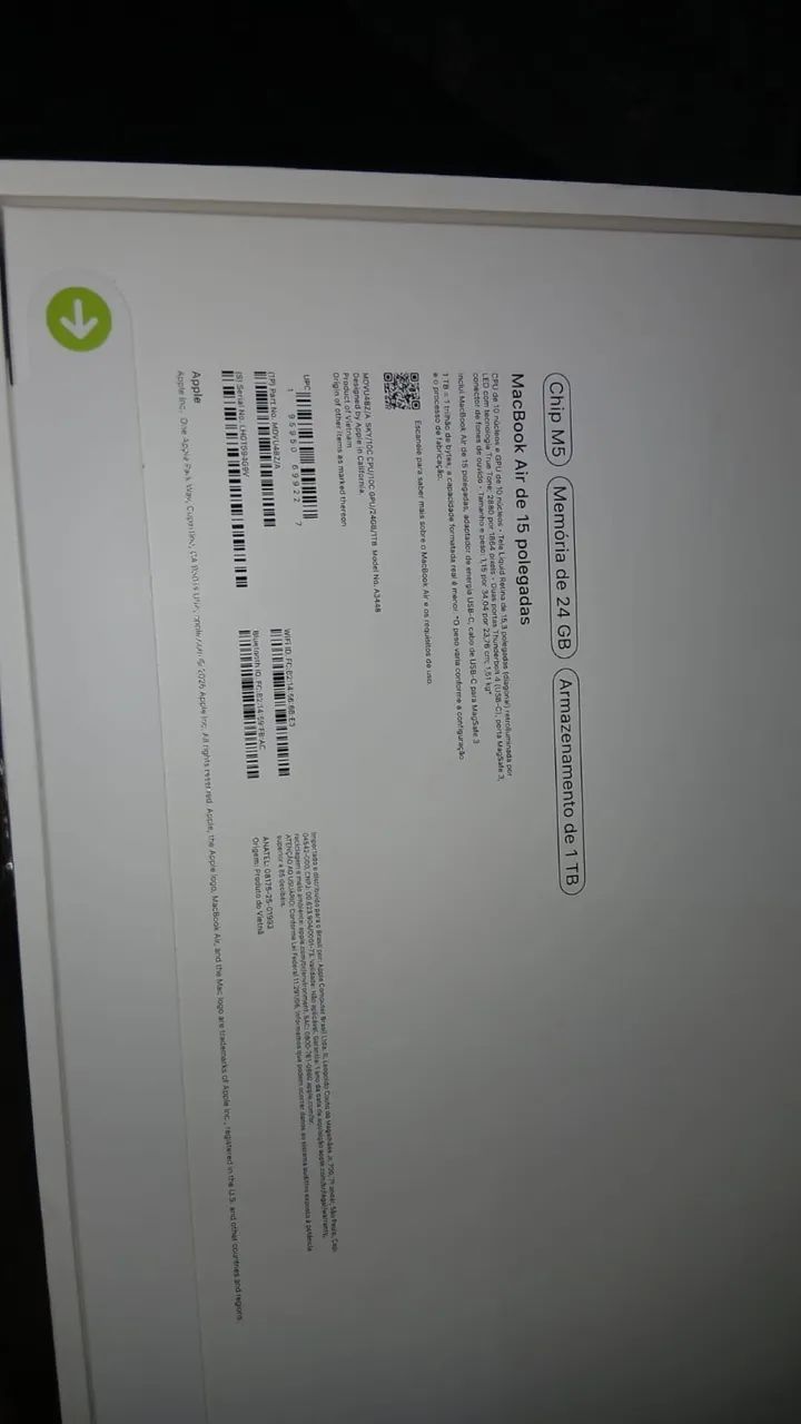 MacBook Air (de 15 polegadas, Chip M5  24GB 1 TB - Foto 4