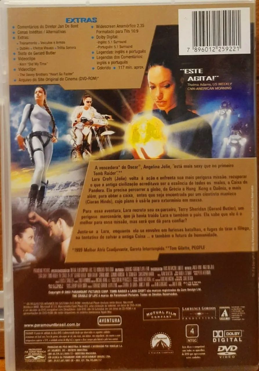 DVD - Lara Croft: Tomb Raider / A Origem da Vida - Foto 4